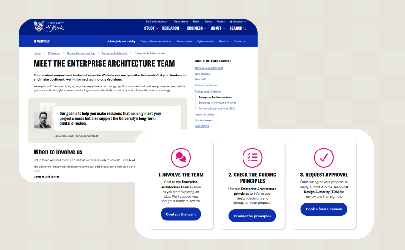 Enterprise Architecture: making a technical process easier to navigate