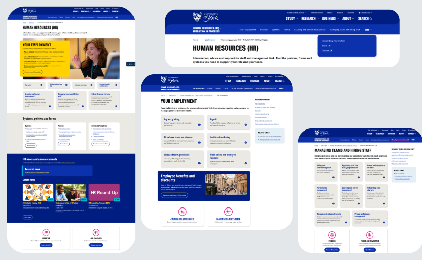 New HR web pages now live