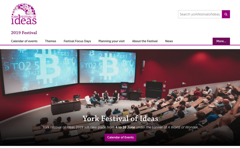 Redesigning the York Festival of Ideas website