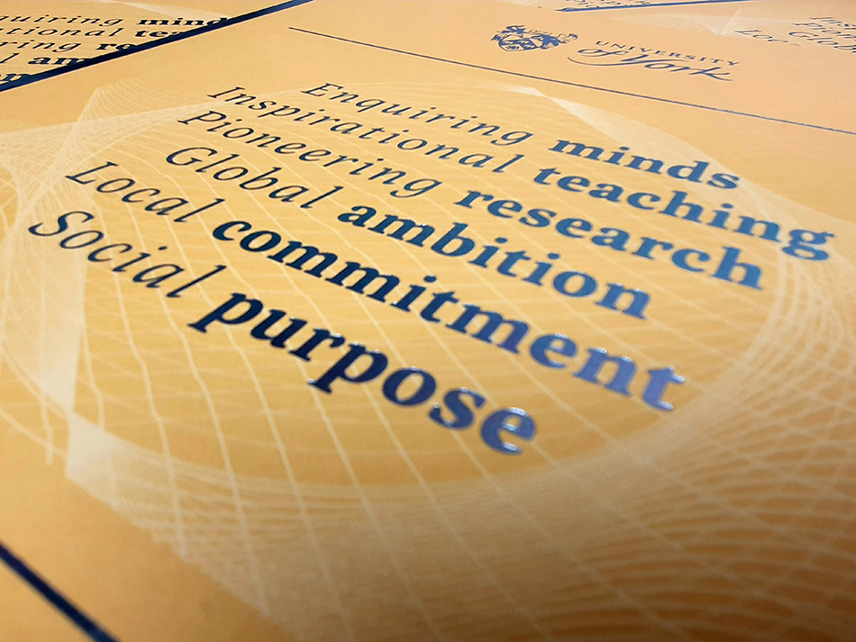 The Profile front cover features six key messages which are fundamental University principles