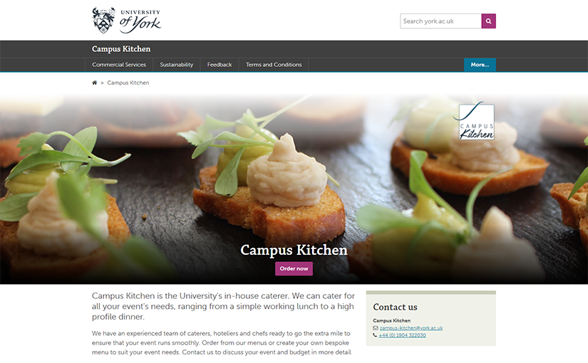 Feast your eyes on the new Campus Kitchen pages