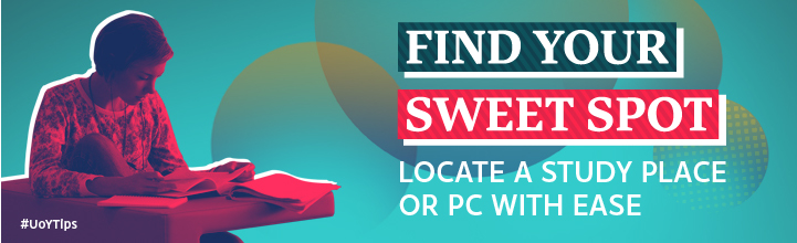 Find your sweet spot - Locate a study place or PC with ease.